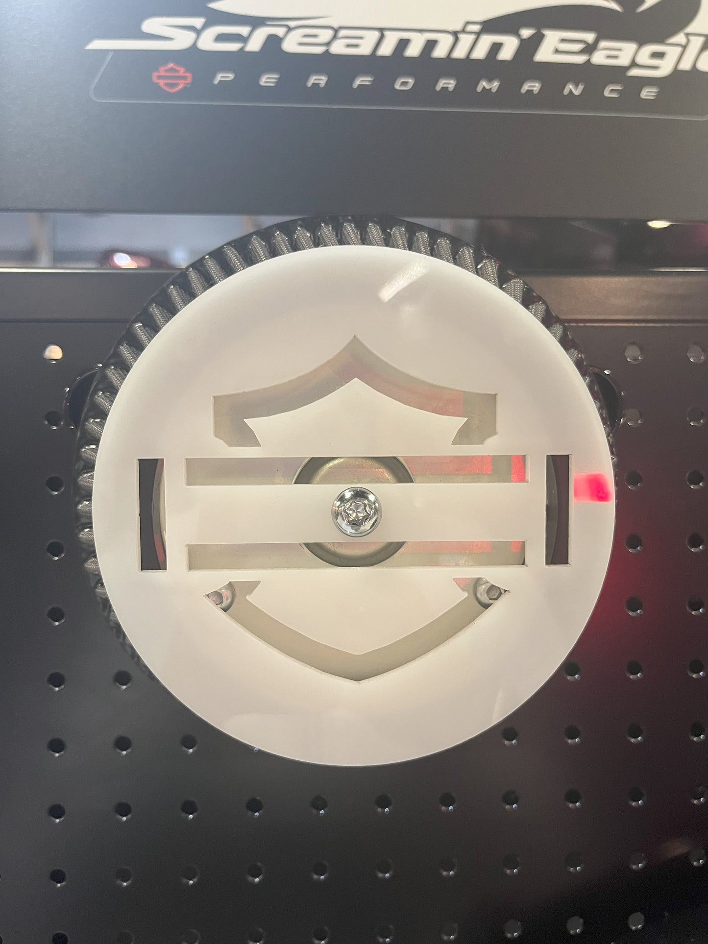 Bar & Shield Design Air Filter Cover- Plastic
