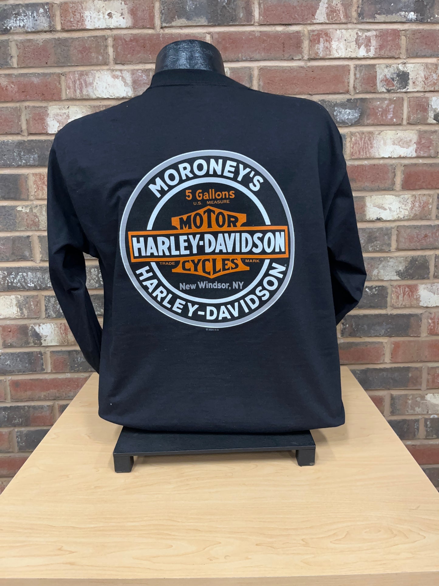 Harley Side Flame Men's Long Sleeve