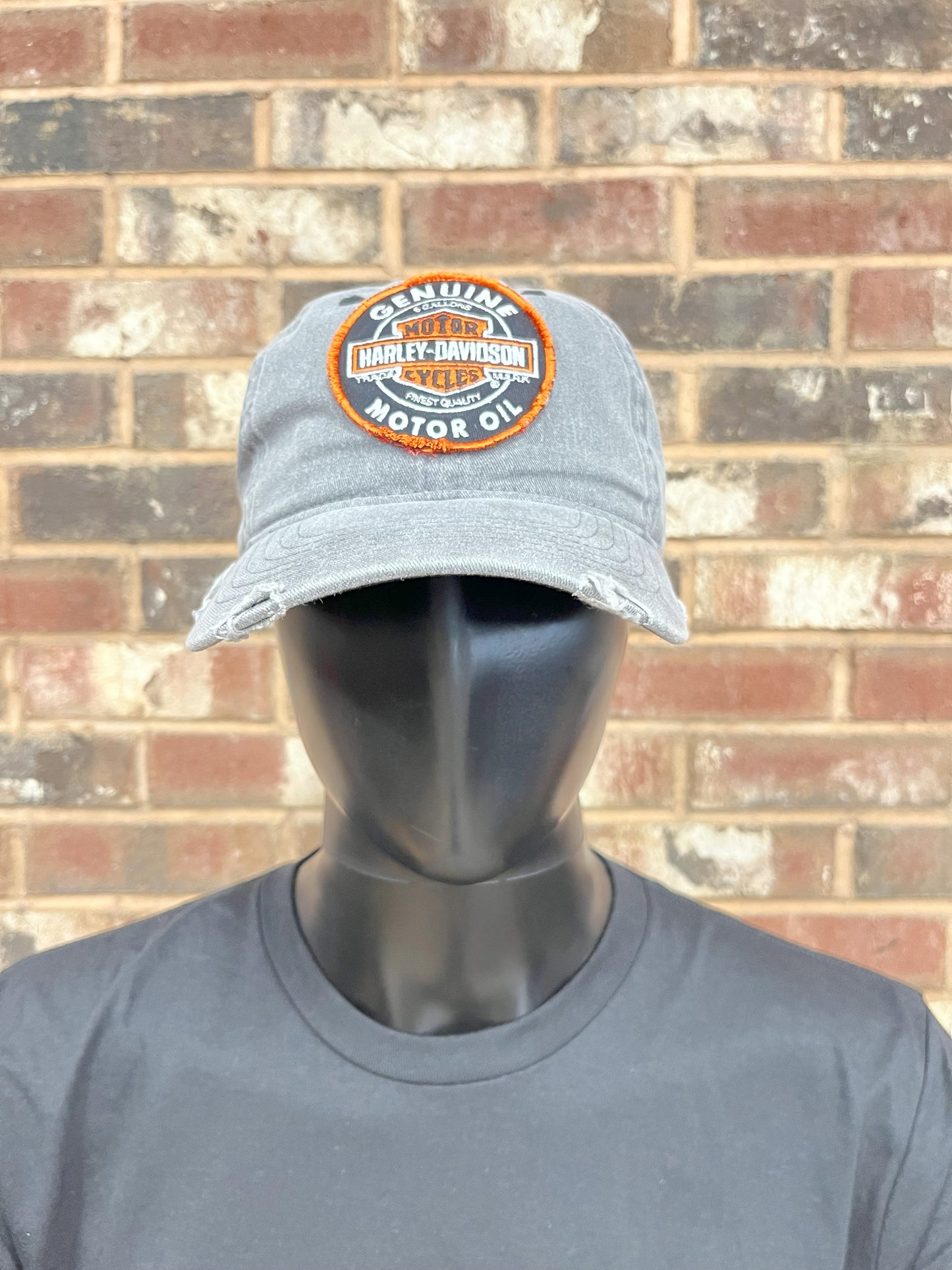 H-D Distressed Motor Oil Hat