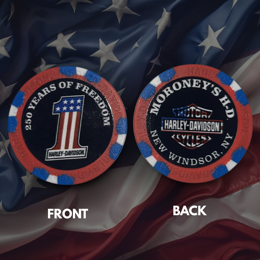 Moroney's #1 250 Years of Freedom Poker Chip