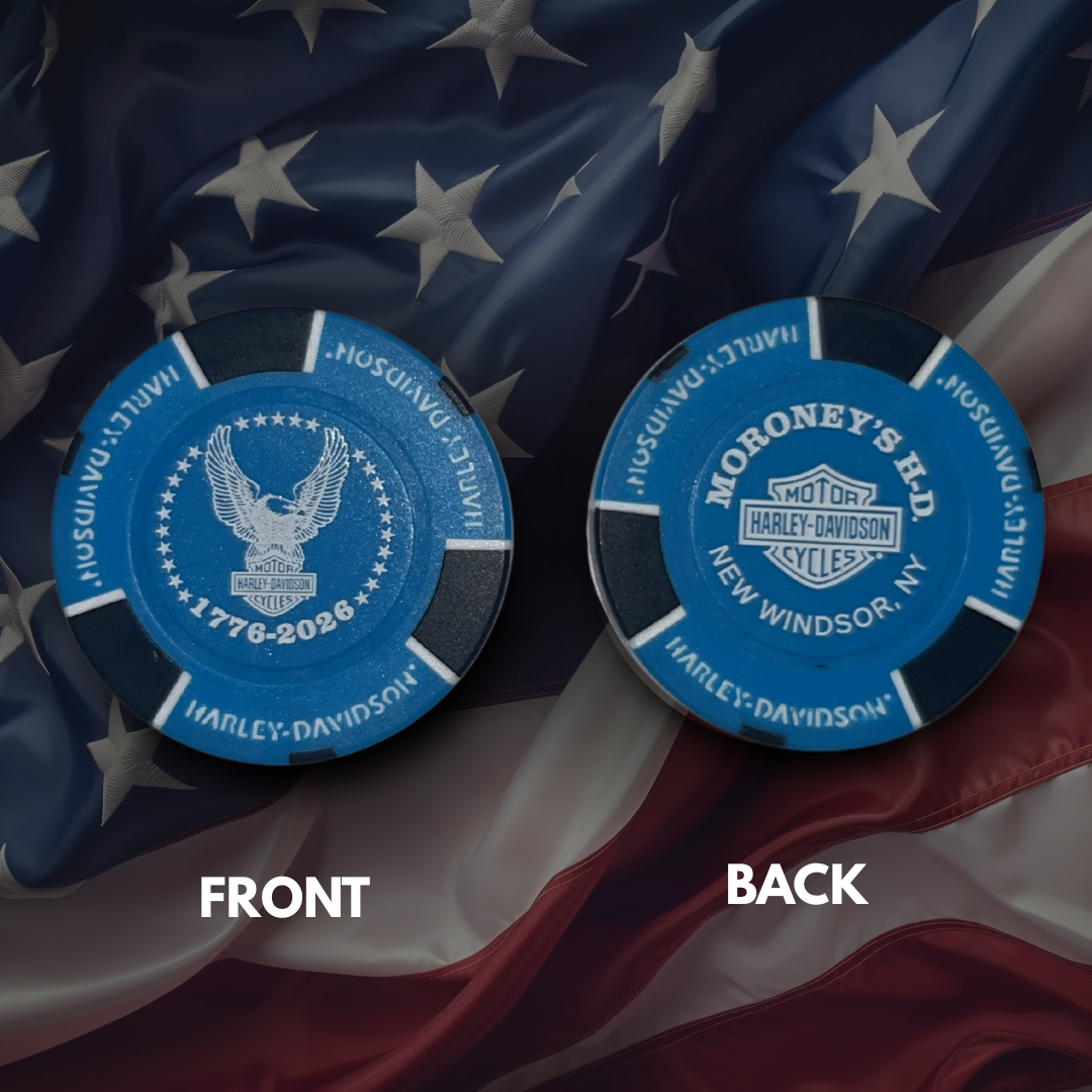 Moroney's Eagle America Anniversary Poker Chip