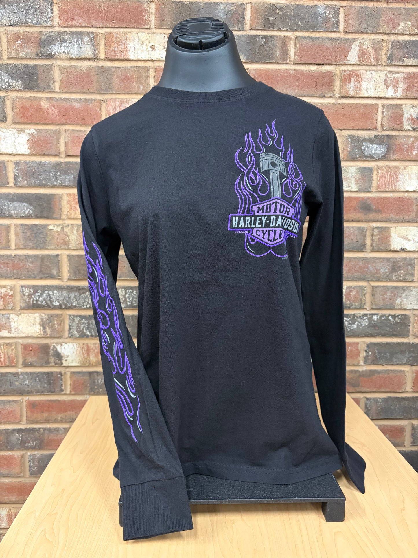 H-D Flame Piston Women's Long Sleeve