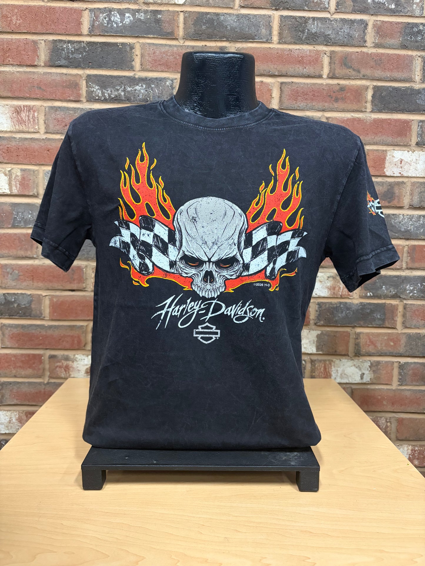 H-D Checkered Flame Men's T-Shirt