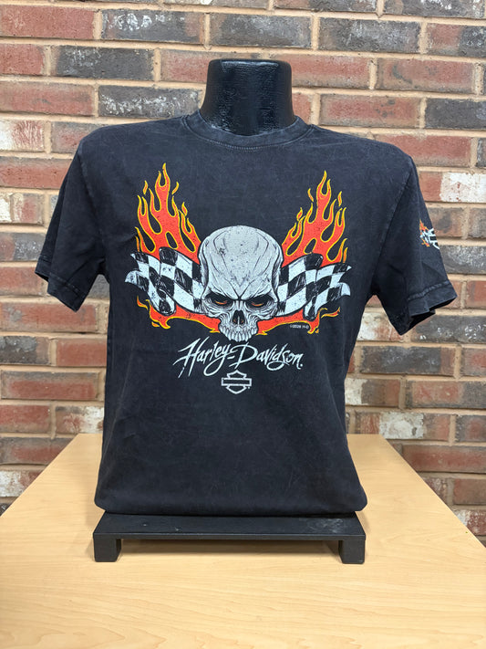 H-D Checkered Flame Men's T-Shirt