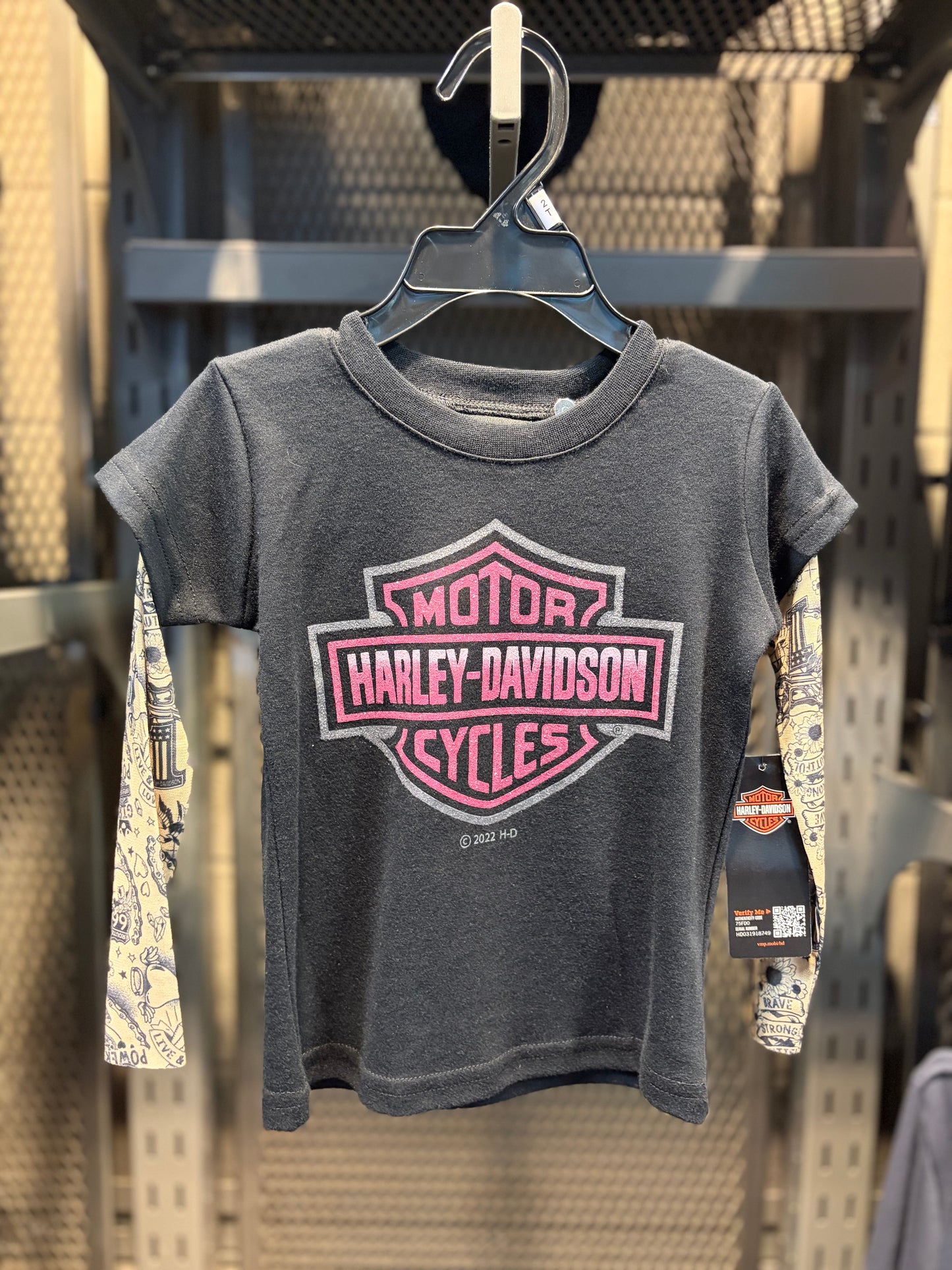 H-D Girl's Mesh Tattoo