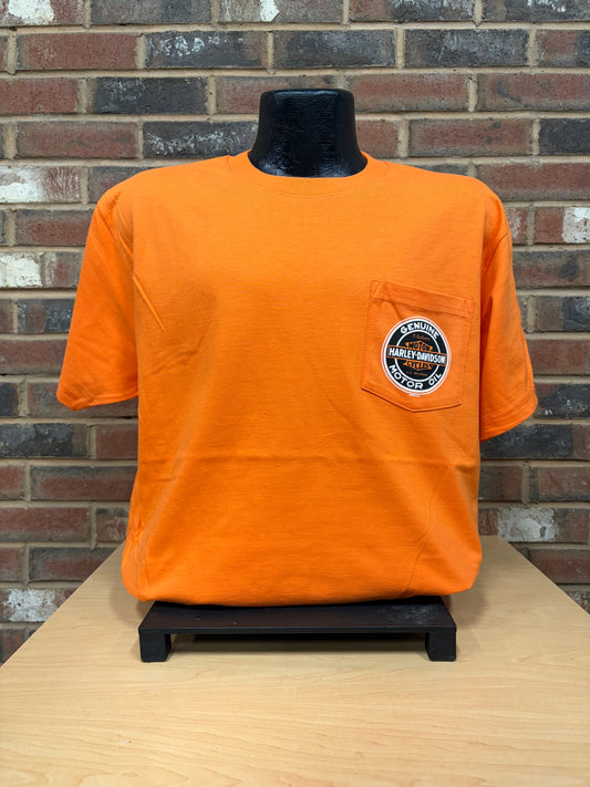 H-D Dark Round Men's Pocket T-Shirt