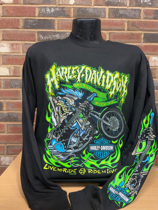 H-D Rock On Men's Long Sleeve