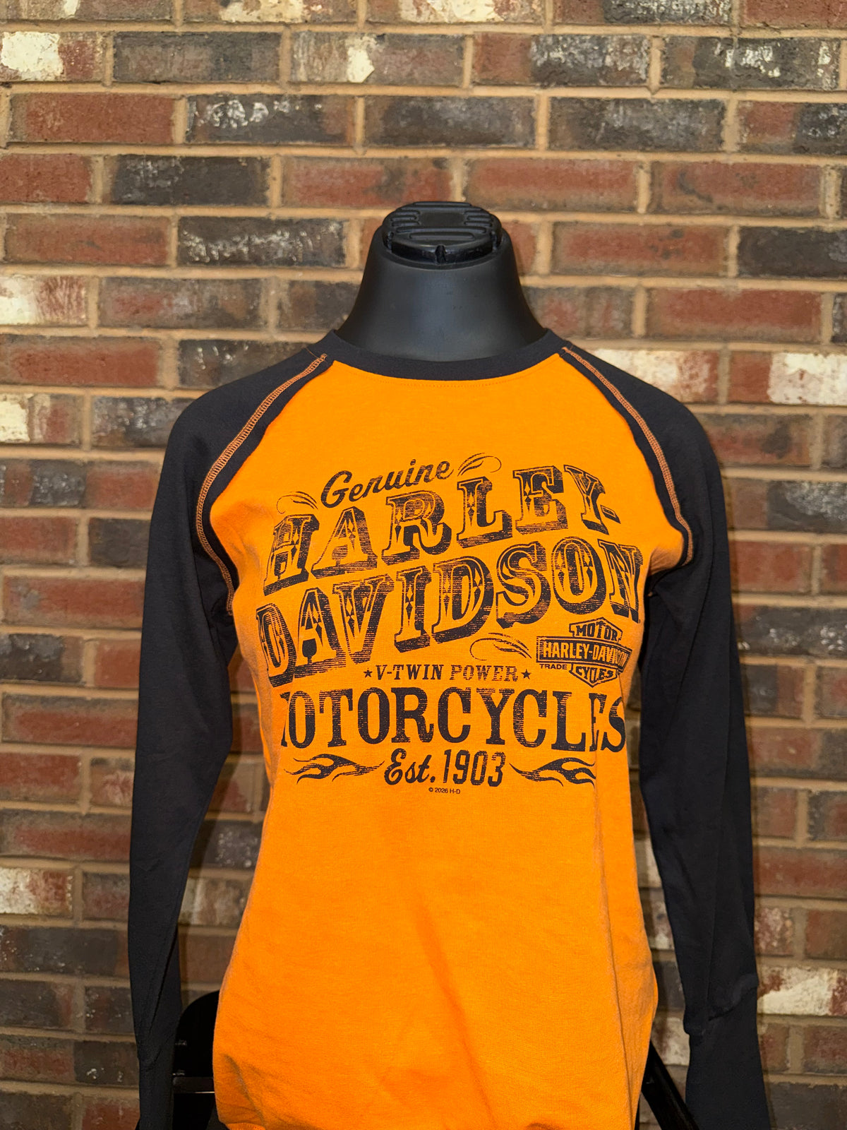 H-D Saloon Raglan Women's Long Sleeve
