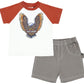 H-D Boy's Raglan Tee & Canvas Short Set