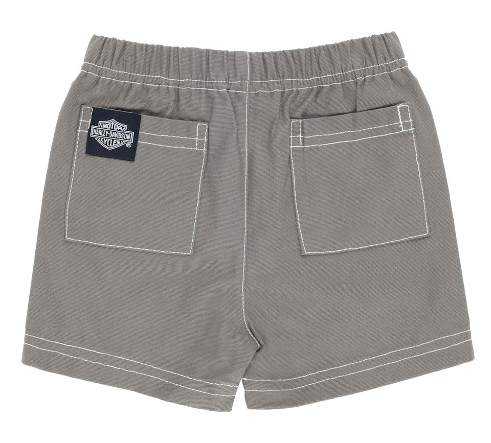 H-D Boy's Raglan Tee & Canvas Short Set
