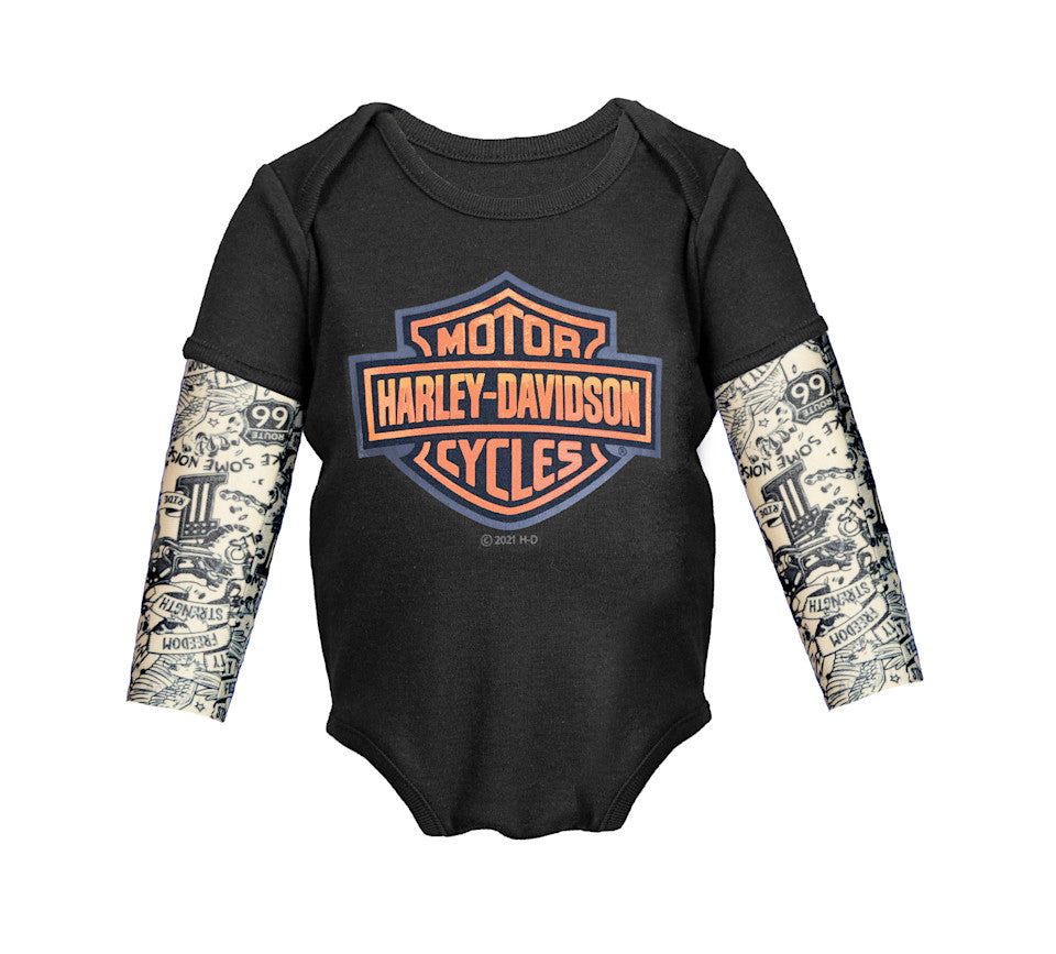 H-D Boy's Mesh Tattoo