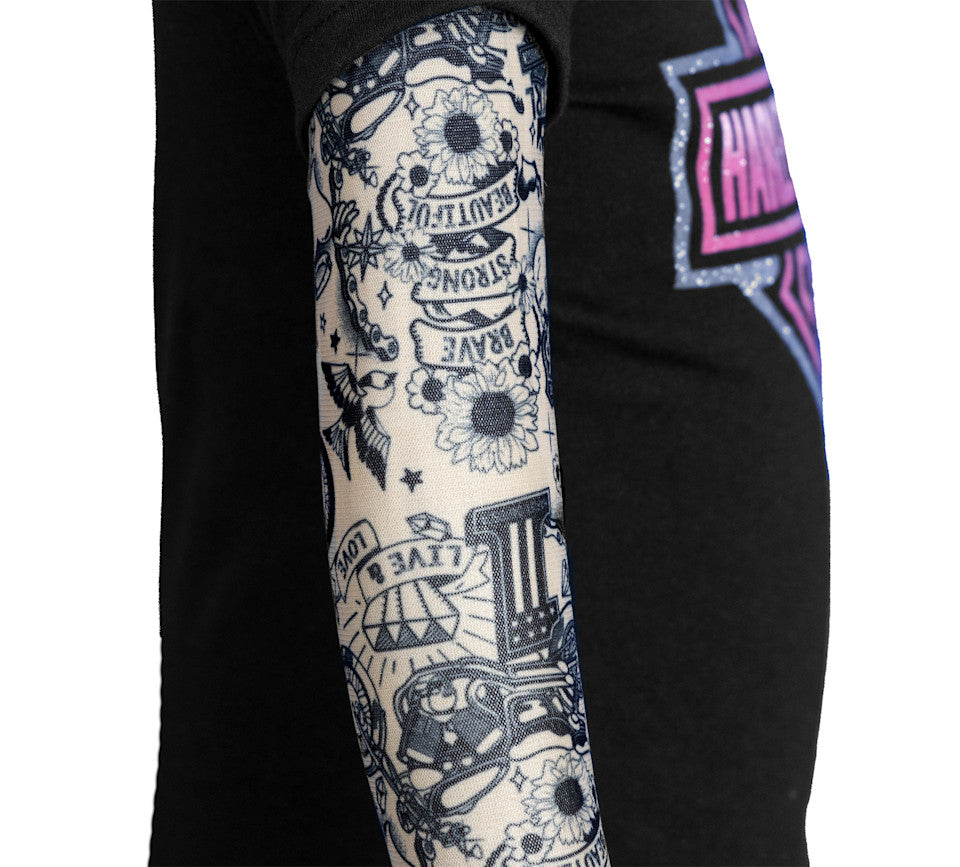 H-D Girl's Mesh Tattoo