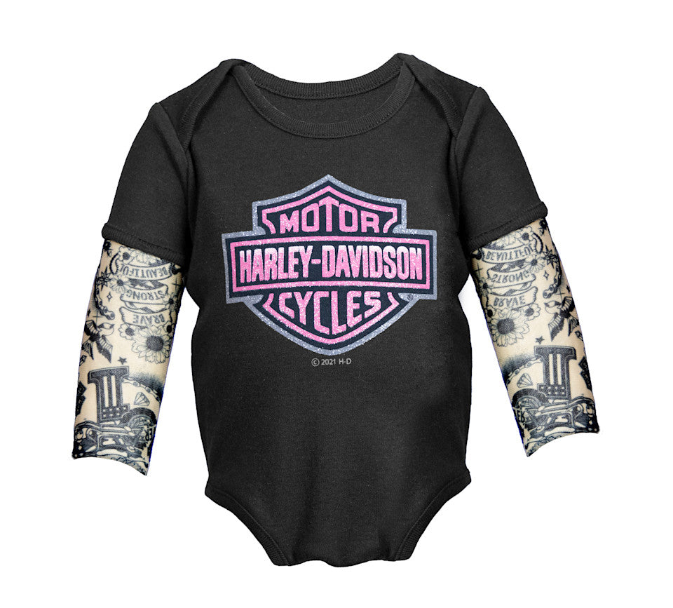 H-D Girl's Mesh Tattoo