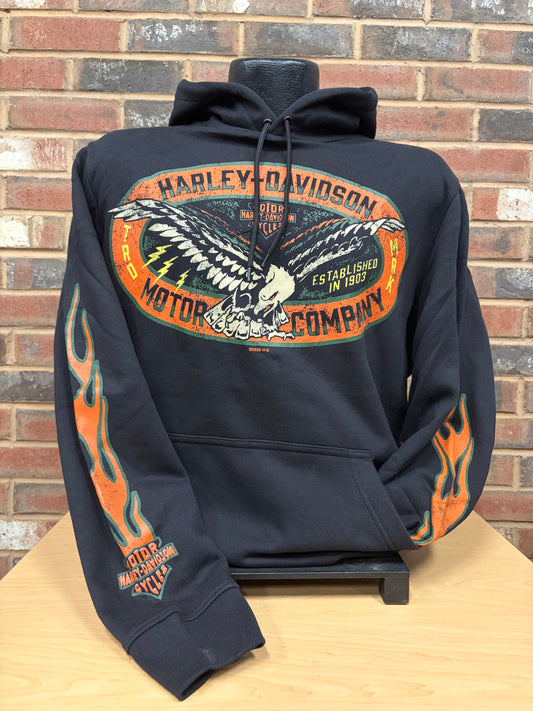 H-D Motor Flames Men's Hoodie