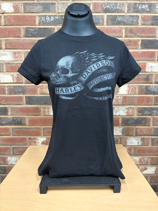H-D Stippled Skull Women's T-Shirt