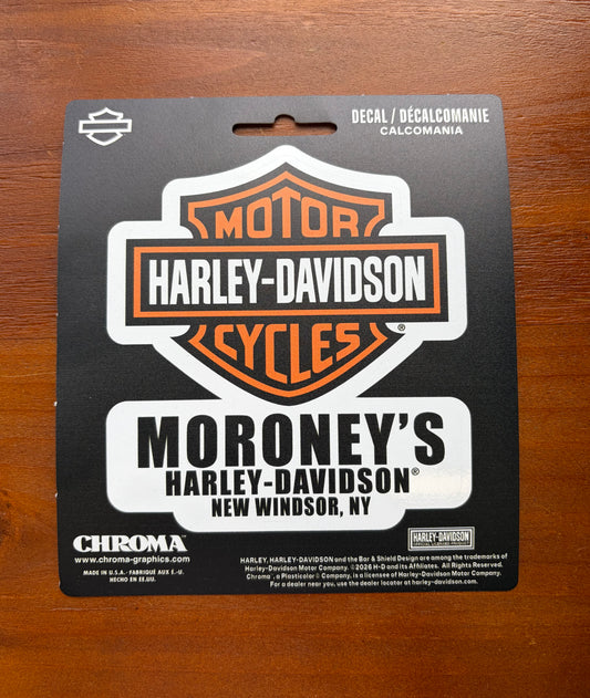 Moroney's H-D Bar & Shield Sticker Decal