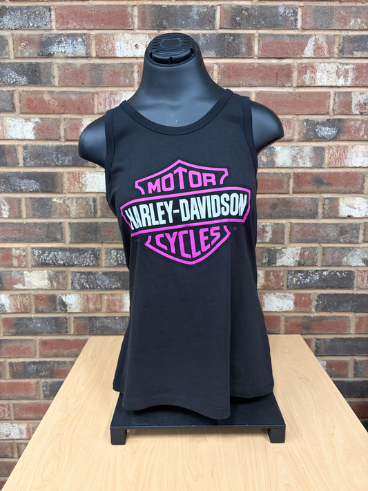 H-D Pink Bar & Shield Women's Tank Top