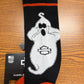 Orange Striped Ghost Socks