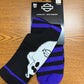 Purple Striped Ghost Socks