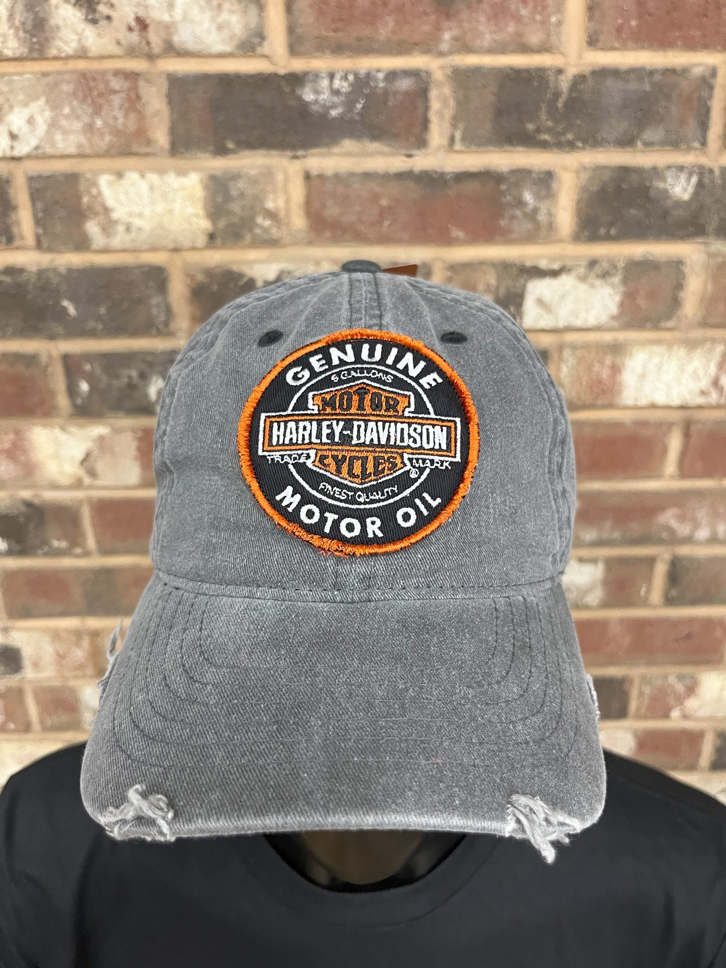 H-D Distressed Motor Oil Hat