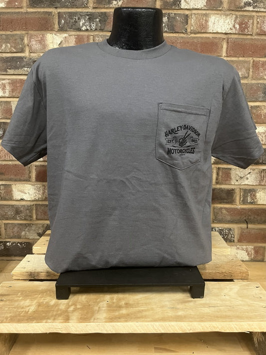 H-D Wave Men's Pocket T-Shirt