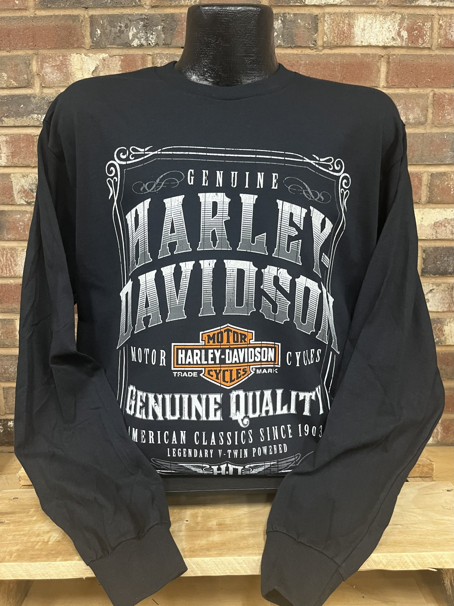 H-D Wanted Men's Long Sleeve