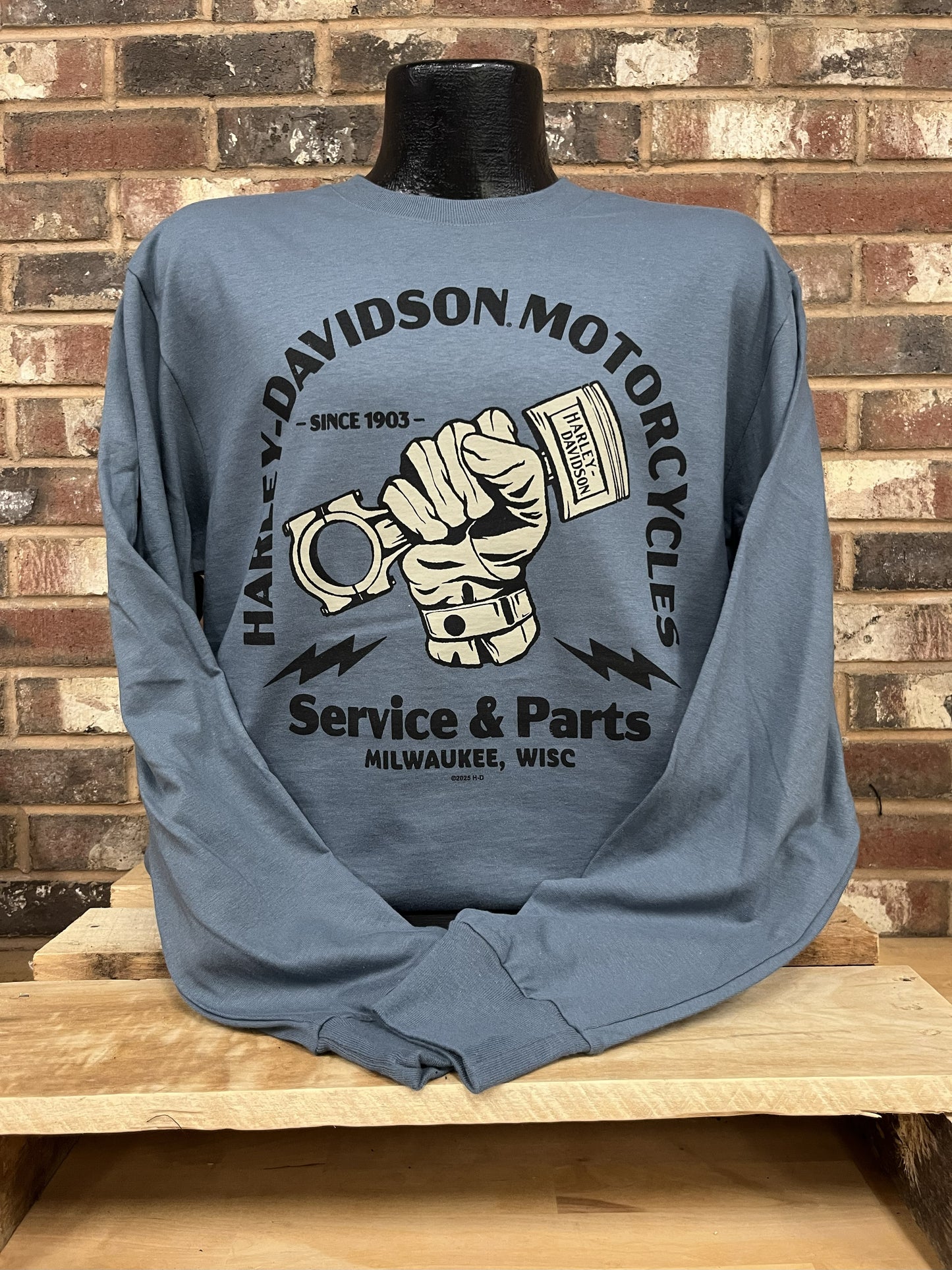 H-D Piston Parts Men's Long Sleeve
