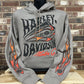 H-D Flame Wave Men's Hoodie