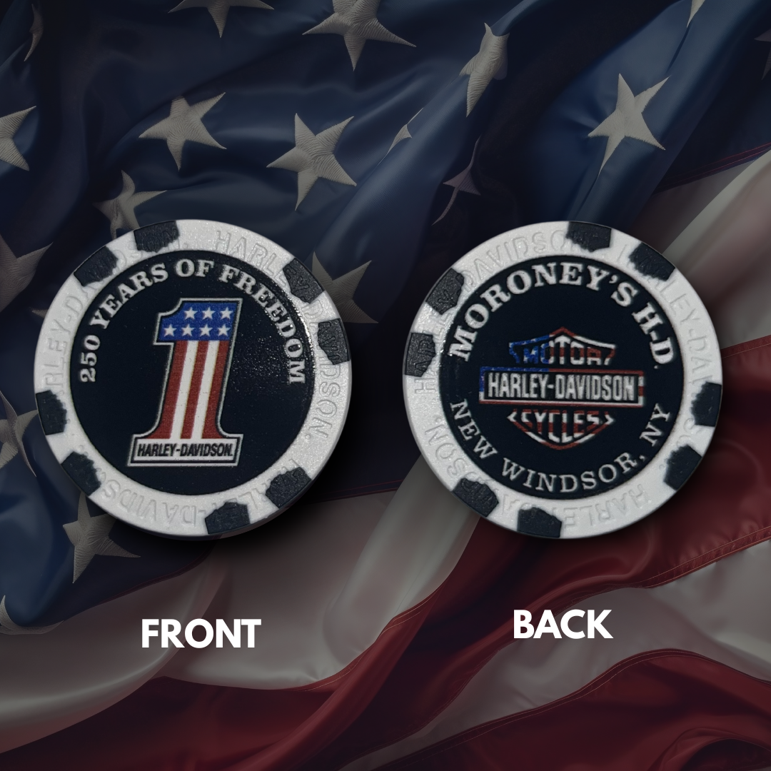 Moroney's #1 250 Years of Freedom Poker Chip