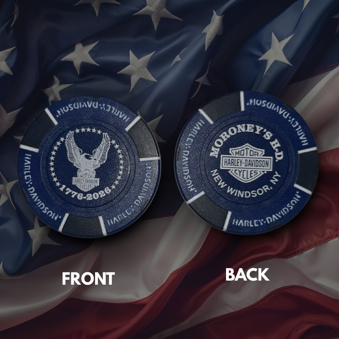 Moroney's Eagle America Anniversary Poker Chip
