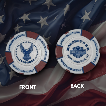 Moroney's Eagle America Anniversary Poker Chip
